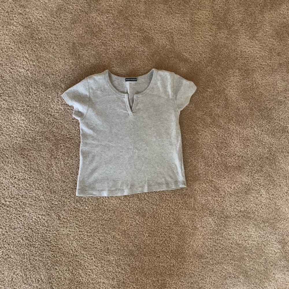 Grey Crop Top